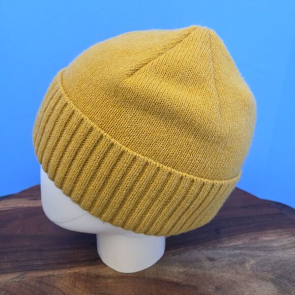 Patagonia Brodeo Beanie Hawk Gold Embroidered Sun Design Fitted OS - Picture 3 of 7